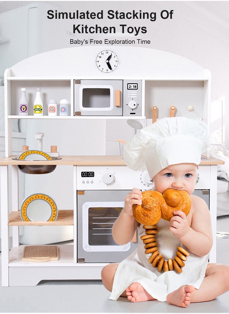 Wooden Pretend Play Kitchen Toy Set Educational, Durable & Eco-Friendly for Endless Imaginative Play