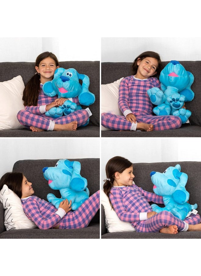 Kids Bedding Super Soft Plush Cuddle Pillow Buddy, One Size, Blues Clues