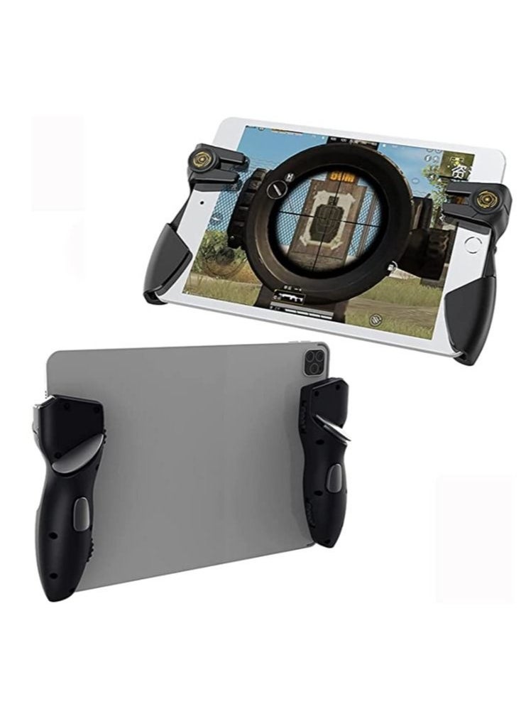 Tablet Game Joystick Trigger Handle 6 Finger L1 R1 Shooter Fire Aim Button Controller Fits for iPad Android Tablet PUBG Game Accessories