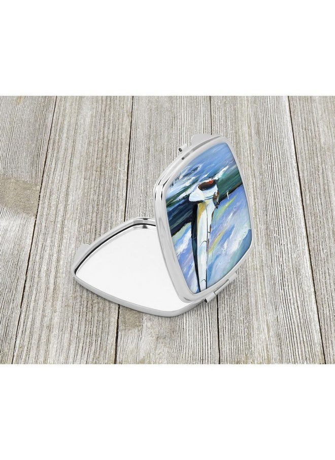 Jmk1232Scm Two And A Sailboat Compact Mirror Decorative Travel Makeup Mirror For Women Girls Gifts Pocket Makeup Mirror Folding Handheld