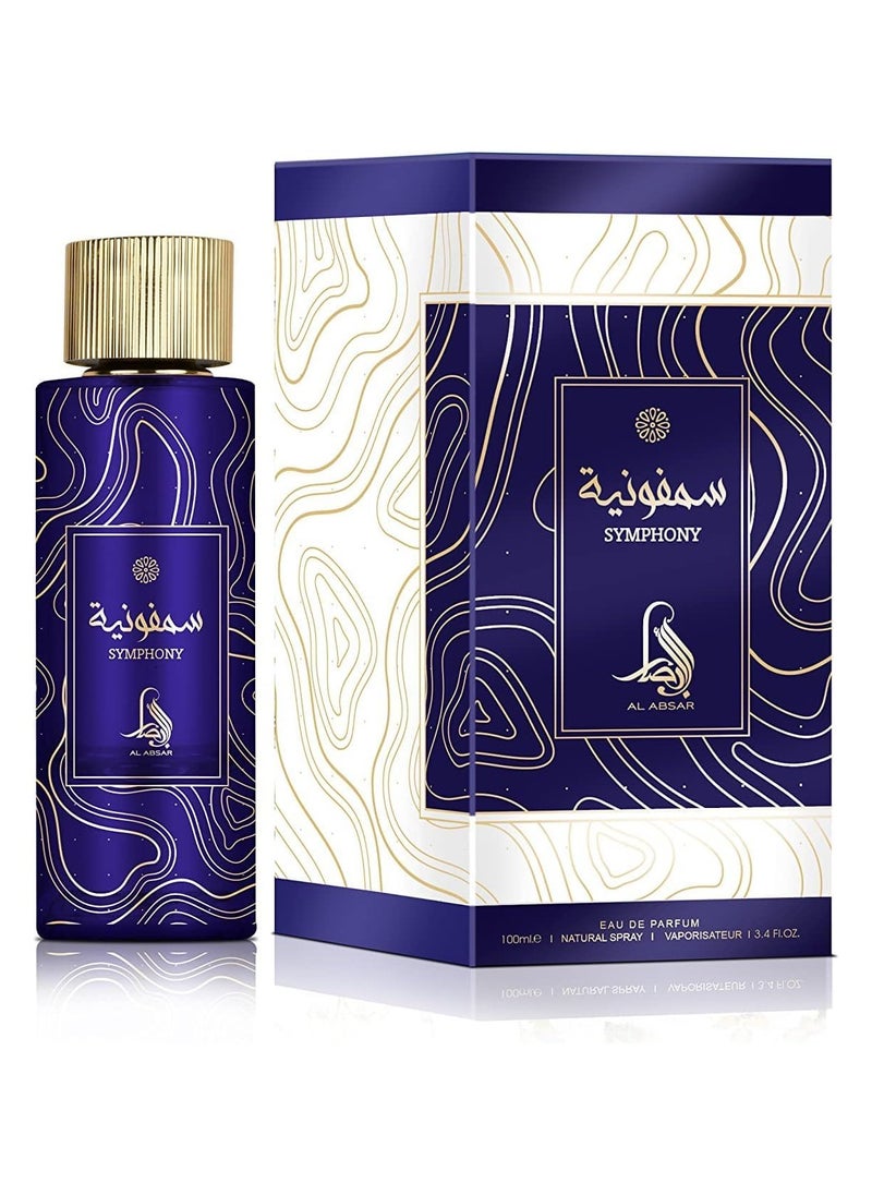 Al Absar Symphony Perfume 100ML - EDP - Oriental, Long-Lasting, Elegant and Captivating Fragrance for Men and Women