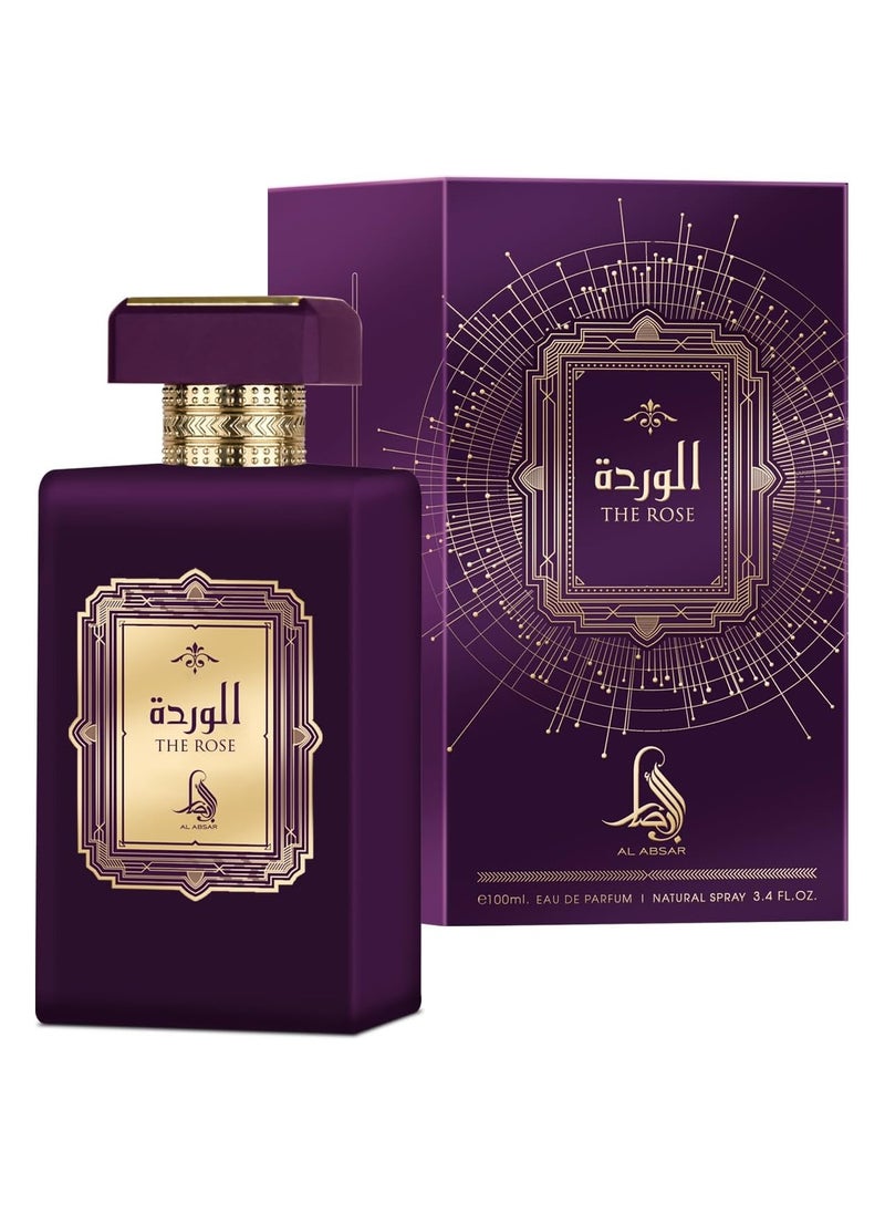 Al Absar The Rose 100ML - EDP - Luxurious Long-Lasting Fruity and Floral Perfume for Women - Premium Musky Scent