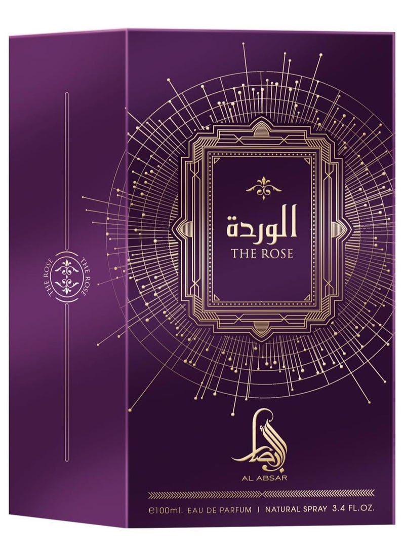 Al Absar The Rose 100ML - EDP - Luxurious Long-Lasting Fruity and Floral Perfume for Women - Premium Musky Scent