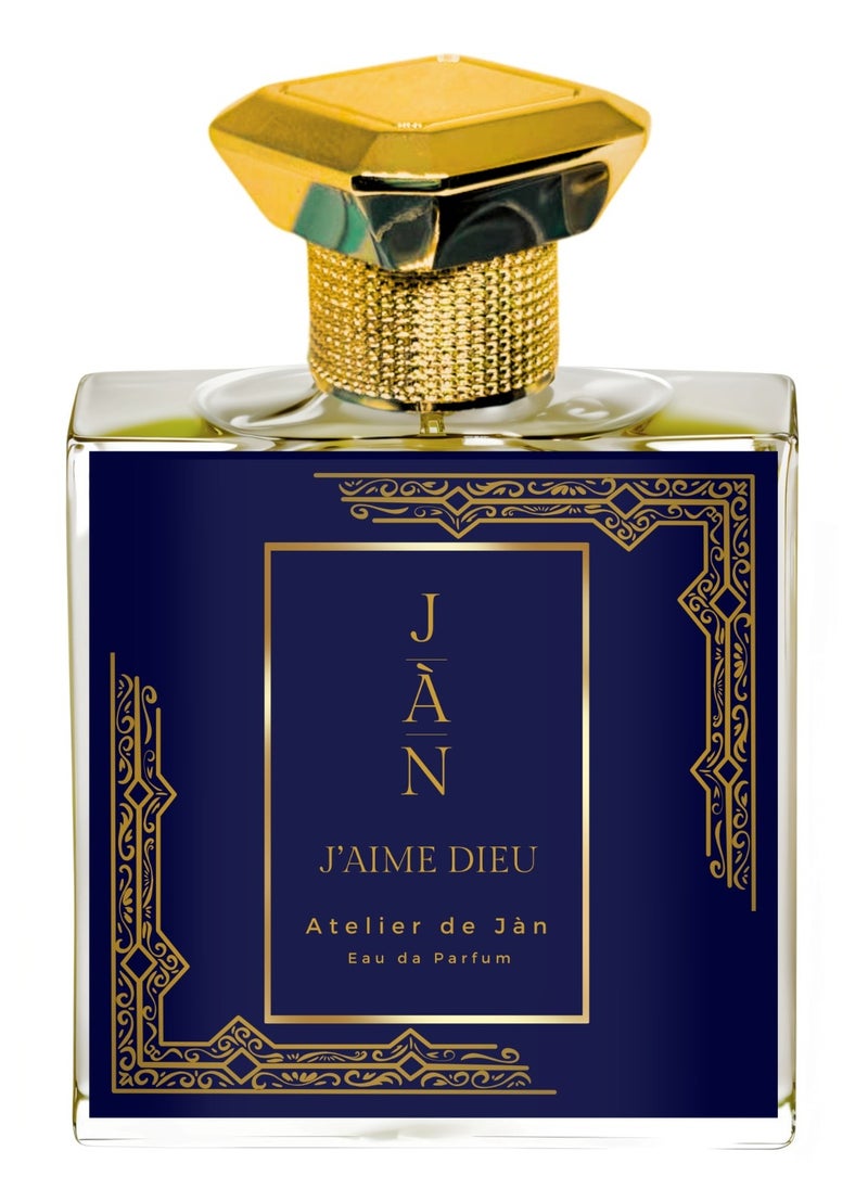 J'aime Dieu Eau de Parfum: A Radiant, Uplifting Citrus-Fragrance, 100ml – Celebrating Loyalty and Elegance