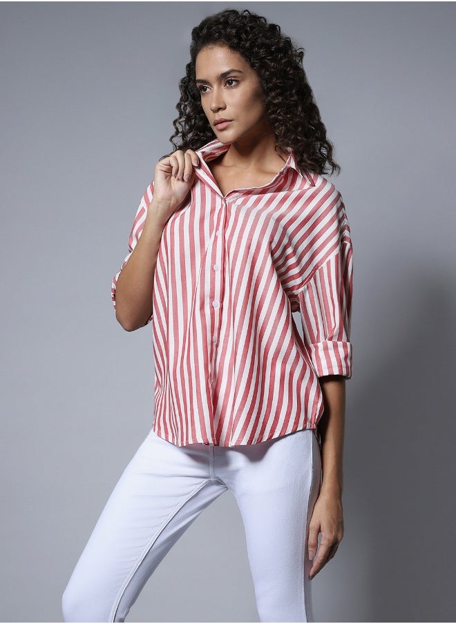 Women Stripe 4 Shirt