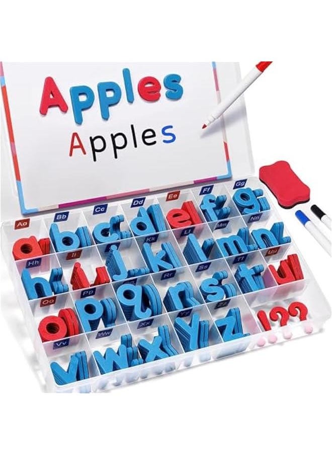 234 Pcs Classroom Magnetic Letters Kit For Kids,with Double-Side Magnet Board - Foam Alphabet Letters for Kids Spelling and Learning
