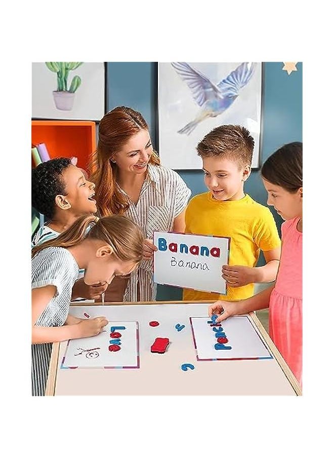 234 Pcs Classroom Magnetic Letters Kit For Kids,with Double-Side Magnet Board - Foam Alphabet Letters for Kids Spelling and Learning