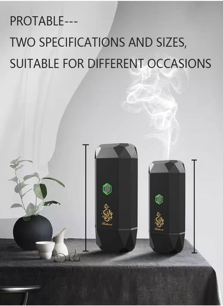 Large B15 Portable Bukhoor Style Usb Type-C Power incense burner Bakhoor Portable Rechargeable Electric Incense Burner