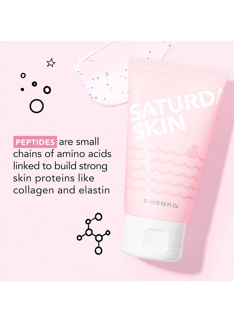 Saturday Skin Rub-A-Dub Refining Peel Gel Facial Cleansing Gels Facial Cleansing Washes Natural Fruit Enzymes Gel Mild Cleanser Exfoliating Gel Great for sensitive skin (2.53 Fl. Oz. (75ml))