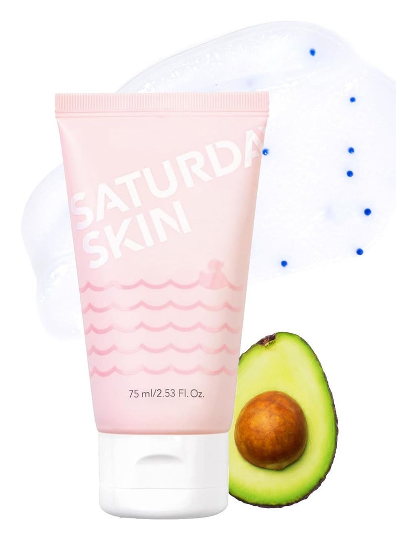 Saturday Skin Rub-A-Dub Refining Peel Gel Facial Cleansing Gels Facial Cleansing Washes Natural Fruit Enzymes Gel Mild Cleanser Exfoliating Gel Great for sensitive skin (2.53 Fl. Oz. (75ml))