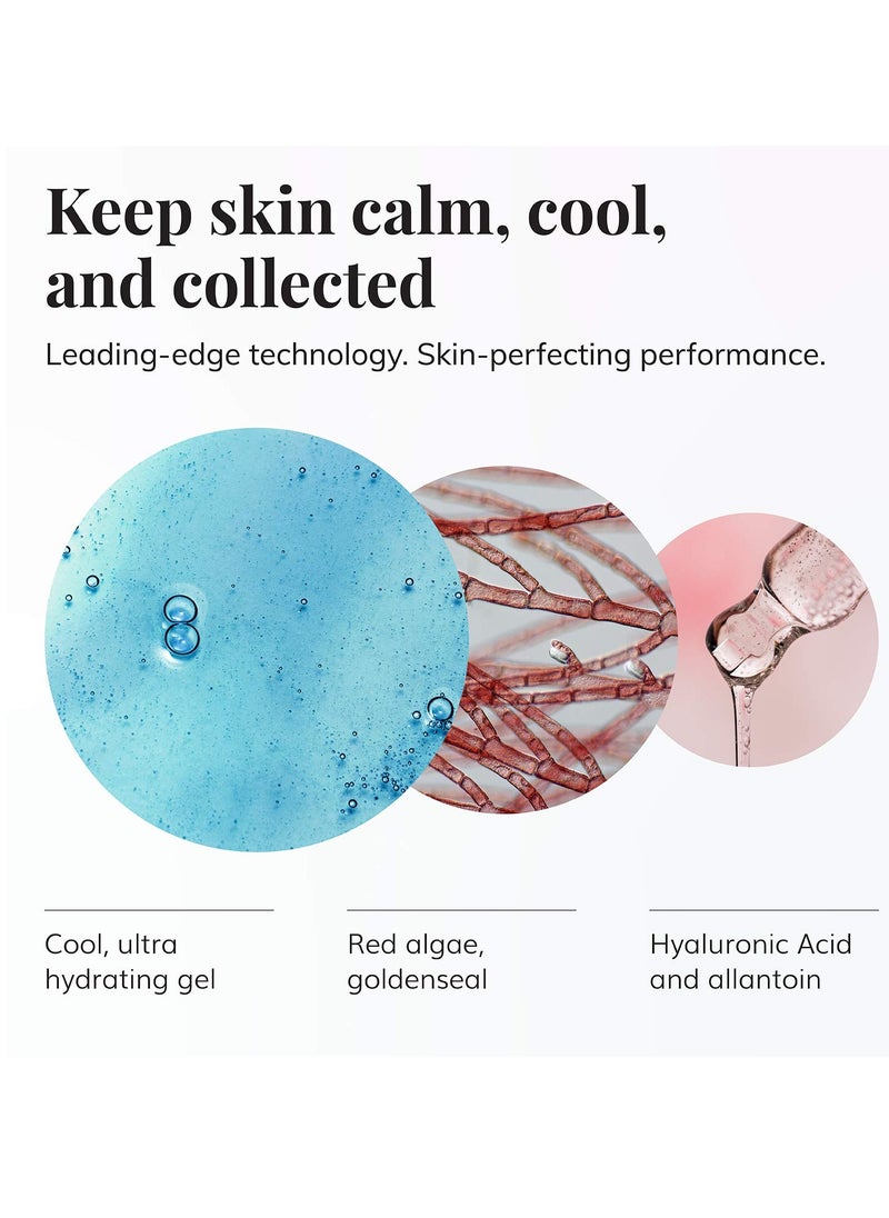 Le Mieux O2 Calming Gel - Conductive Facial Gel with Aloe - Soothe Mild Visible Irritation & Redness - Hydrating Hyaluronic Acid Gel for Microcurrent Devices - No Parabens or Sulfates (6 oz / 180 ml)