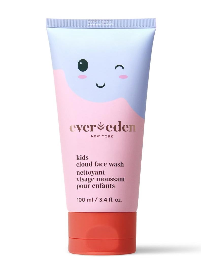 Evereden Kids Cloud Face Wash: Tropical Sorbet, 3.4 fl oz | Creamy & Fun Skin Care for Kids | Easy-to-Use Kids Face Wash | Non-toxic Kids Skin Care for Sensitive Skin