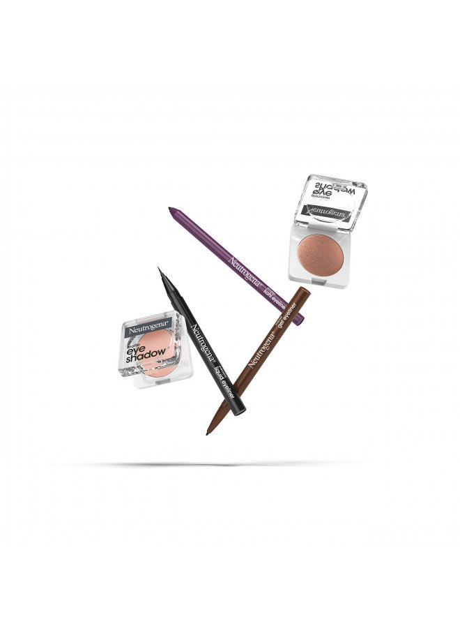 Neutrogena Precision Liquid Eyeliner with Honey & Coconut, Hypoallergenic, Smudge- & Water-Resistant Eyeliner Makeup for Precise Application, Jet Black, 0.013 fl. oz