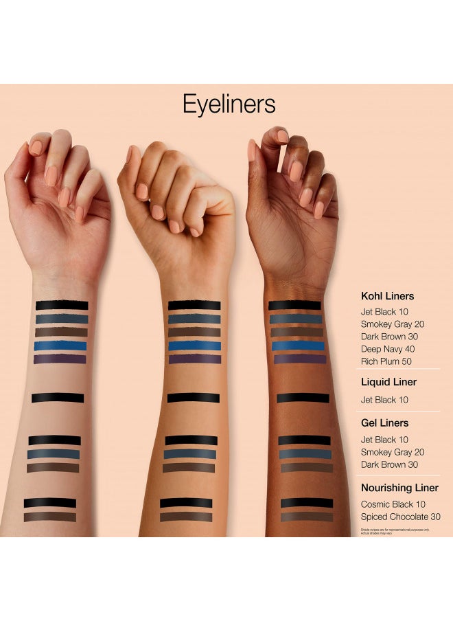 Neutrogena Precision Liquid Eyeliner with Honey & Coconut, Hypoallergenic, Smudge- & Water-Resistant Eyeliner Makeup for Precise Application, Jet Black, 0.013 fl. oz