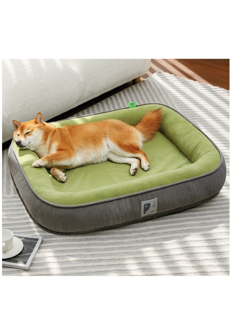 Warm dog bed, removable and washable dog mat, comfortable and deep sleeping dog bed, cat bed Size 60*48cm