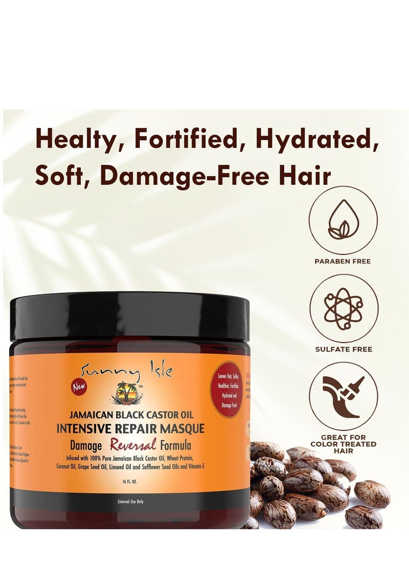 Sunny Isle Jamaican Intensive Repair Masque for Damaged Reversal Formula 500g