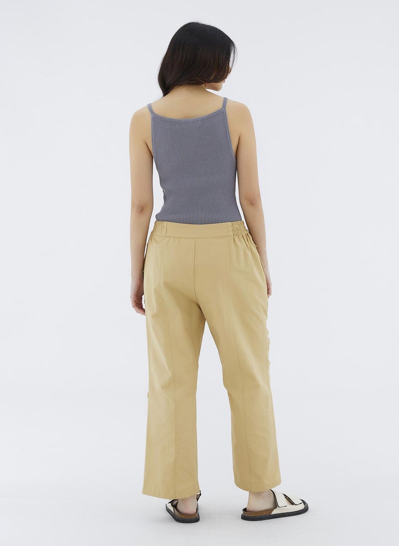 Julby Ruched Straight Pants