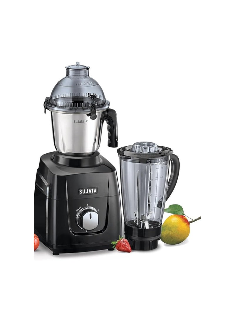 Sujata MG03 Mixer Grinder | The New Generation Mixer Grinder | Powerful and Versatile Kitchen Appliance | 1000 Watts Motor | 4 Stainless Steel Jars