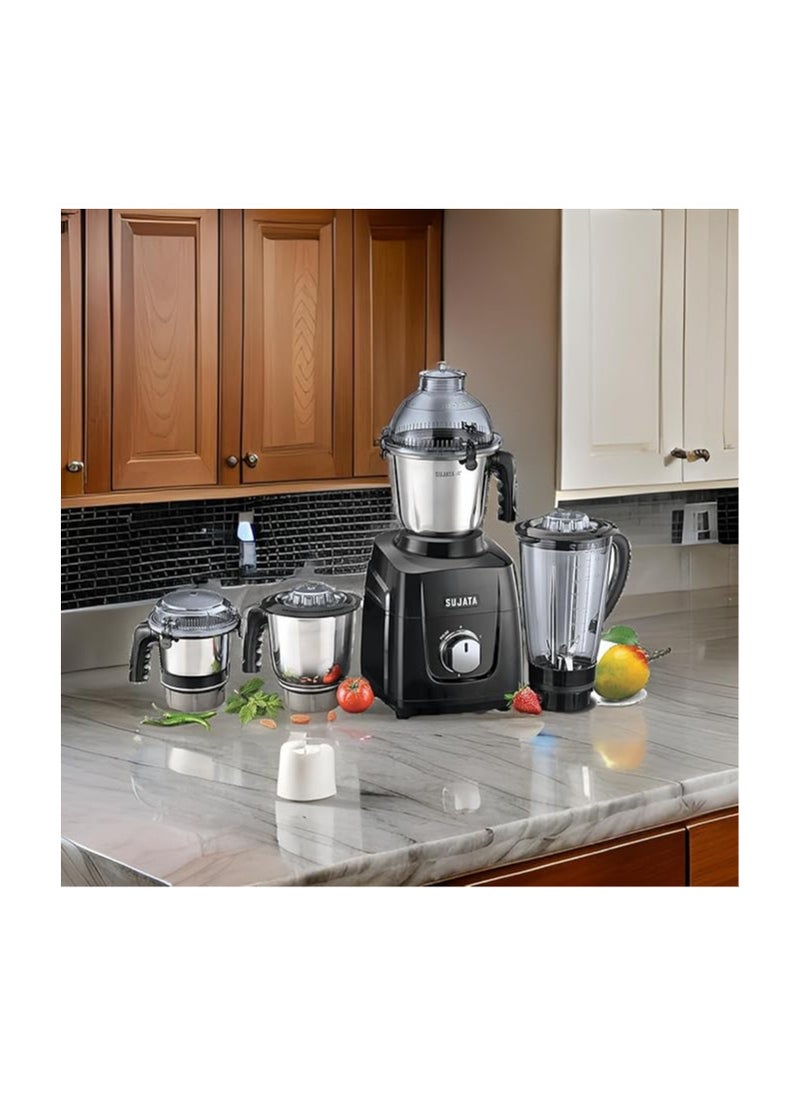 Sujata MG03 Mixer Grinder | The New Generation Mixer Grinder | Powerful and Versatile Kitchen Appliance | 1000 Watts Motor | 4 Stainless Steel Jars