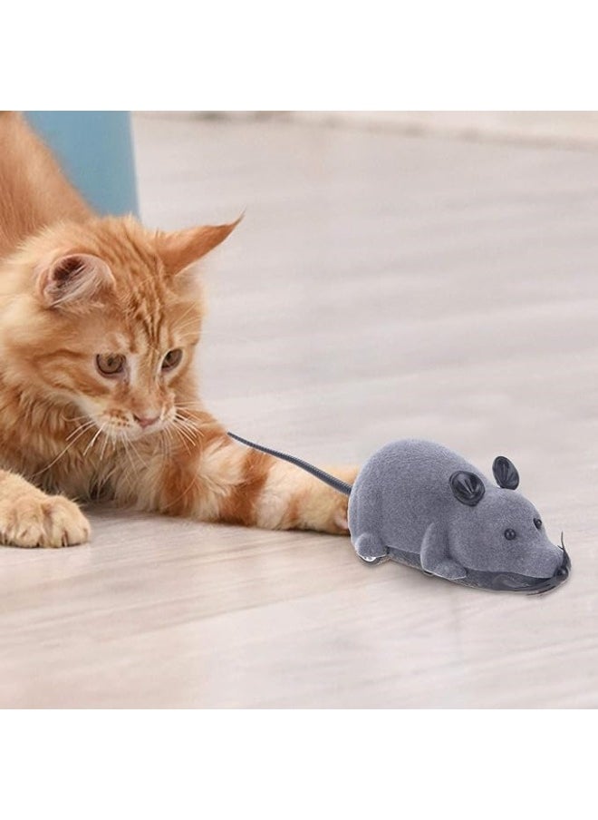 Wireless Remote Control Rat Electronic Motion Remote Controlled Mouse Cat Toy Simulation Mouse Toy with Battery Powered for Cat Dog