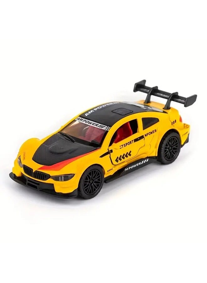 Small Alloy Car Model Racing Die Cast Model Car with Openable Doors and Pull Back Function DieCast Car for Kids