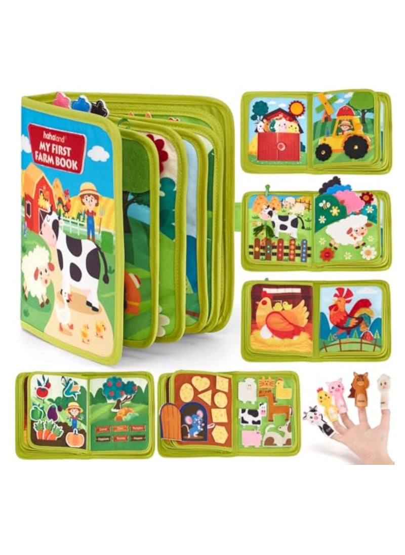 Toddler Busy Board, Busy Book for Toddler, Montessori Busy Board, Educational Learning Sensory Busy Book, 20 in 1 Quiet Activity Book with Life Skills, Cognition, Sorting, Matching, Preschool Learning