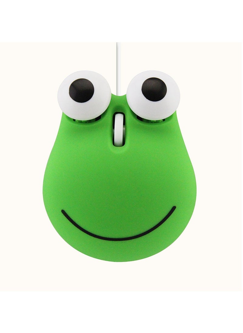 Frog Gaming Mouse, Easy To Use USB Wire Mouse, Comfortable Grip Durable Gaming Mouse, 3D Cartoon Responsive Clicks Funny Mini Mouse For Computer Laptop, (1pc, Green)