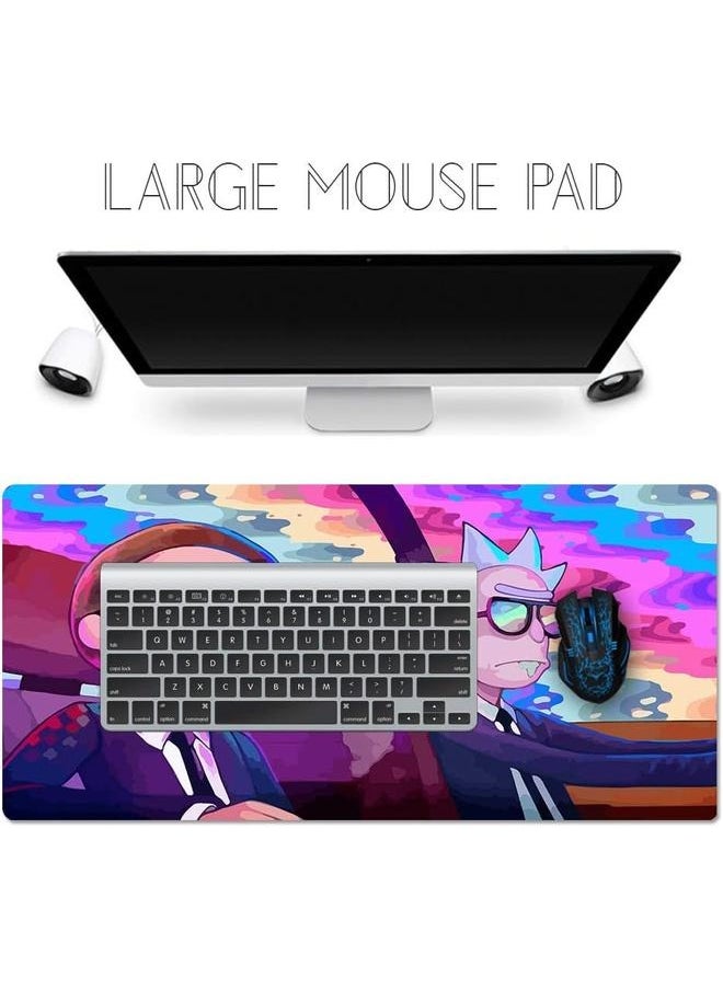 Gaming Mouse Pad-Professional Gaming Mouse Pad, Custom Design Stitched Edges Waterproof Non-Slip Rubber Base Mousepad Great for Laptop, Computer & PC(90x40 cm)