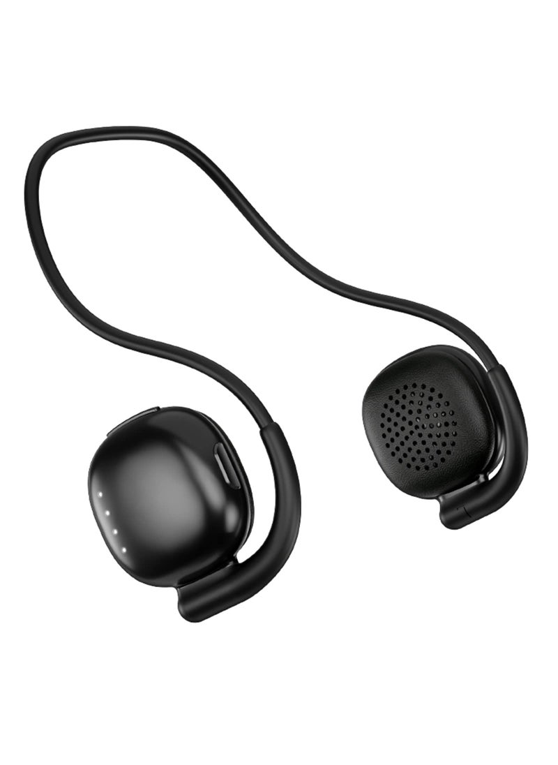 Wireless Bluetooth 5.0 Headset On Ear Foldable Sports Bluetooth Headphones for PC Mac Game Travel Class Home Office Black
