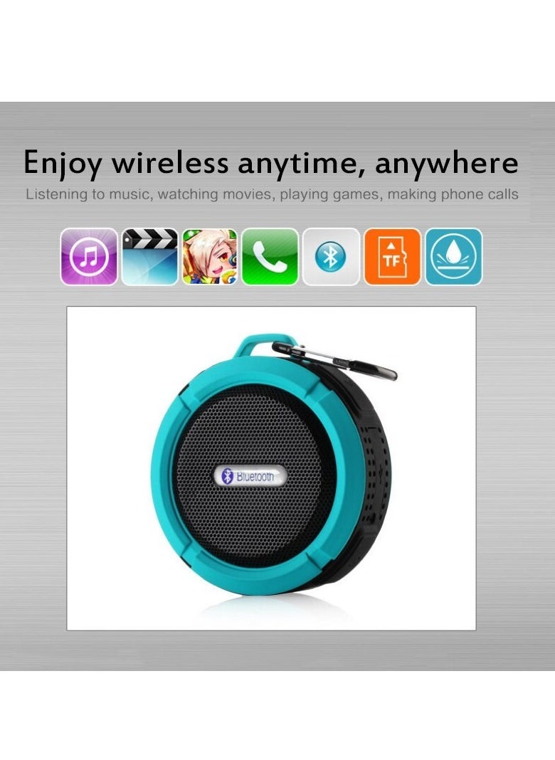 Bluetooth Speaker, 1P65 Waterproof Portable Subwoofer, Outdoor Sports Mini Music Player, High Quality Stereo Sound Wireless Speaker For Indoor Outdoor Car Picnic Camping, (1pc, Black)
