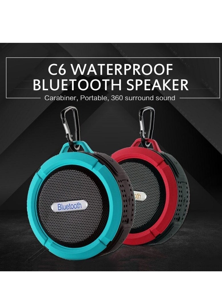 Bluetooth Speaker, 1P65 Waterproof Portable Subwoofer, Outdoor Sports Mini Music Player, High Quality Stereo Sound Wireless Speaker For Indoor Outdoor Car Picnic Camping, (1pc, Black)