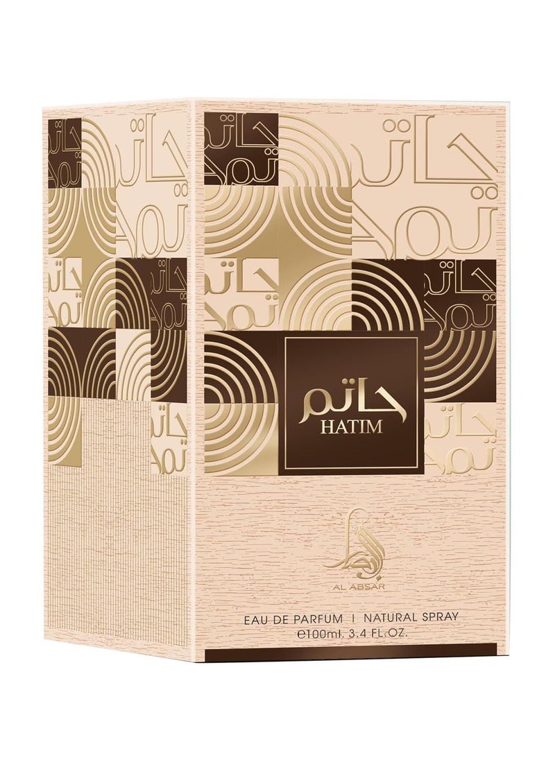 Al Absar Hatim Perfume for Men & Women 100ML –EDP - Elegant Fragrance with Bergamot, Lavender, Jasmine, Vanilla, Musk & Tonka – Luxurious Long-Lasting Scent