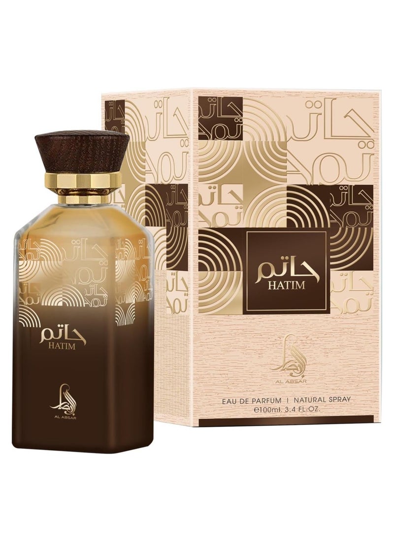 Al Absar Hatim Perfume for Men & Women 100ML –EDP - Elegant Fragrance with Bergamot, Lavender, Jasmine, Vanilla, Musk & Tonka – Luxurious Long-Lasting Scent