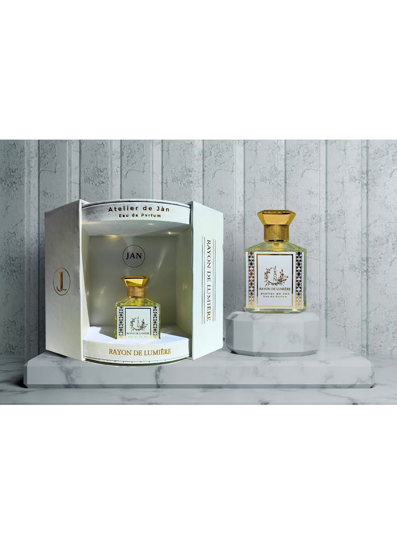 Rayon de Lumiere Eau de Parfum: Crisp Citrus & Amber Scent, 100ml – Inspired by the Italian Riviera