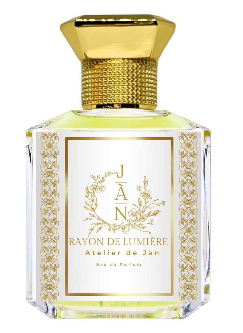 Rayon de Lumiere Eau de Parfum: Crisp Citrus & Amber Scent, 100ml – Inspired by the Italian Riviera
