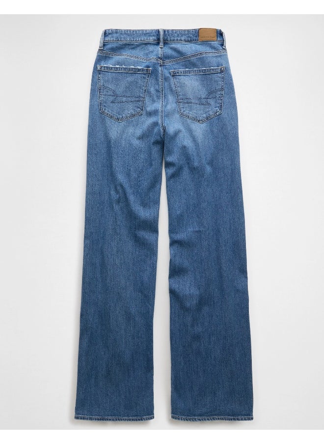 AE Dreamy Drape Stretch Super High-Waisted Baggy Wide-Leg Jean