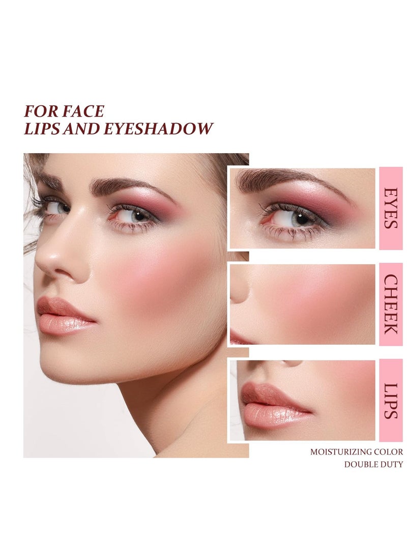 Cream Blush, Matte Moisturizing Makeup Effect, Long-Lasting, Easy to Apply, Anti-smudge, Natural Makeup, Cream Blush Suitable For Women in Various Occasions-(03 Candy Pink)