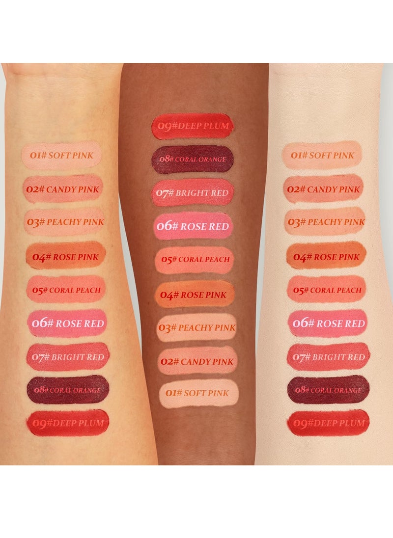 Cream Blush, Matte Moisturizing Makeup Effect, Long-Lasting, Easy to Apply, Anti-smudge, Natural Makeup, Cream Blush Suitable For Women in Various Occasions-(03 Candy Pink)