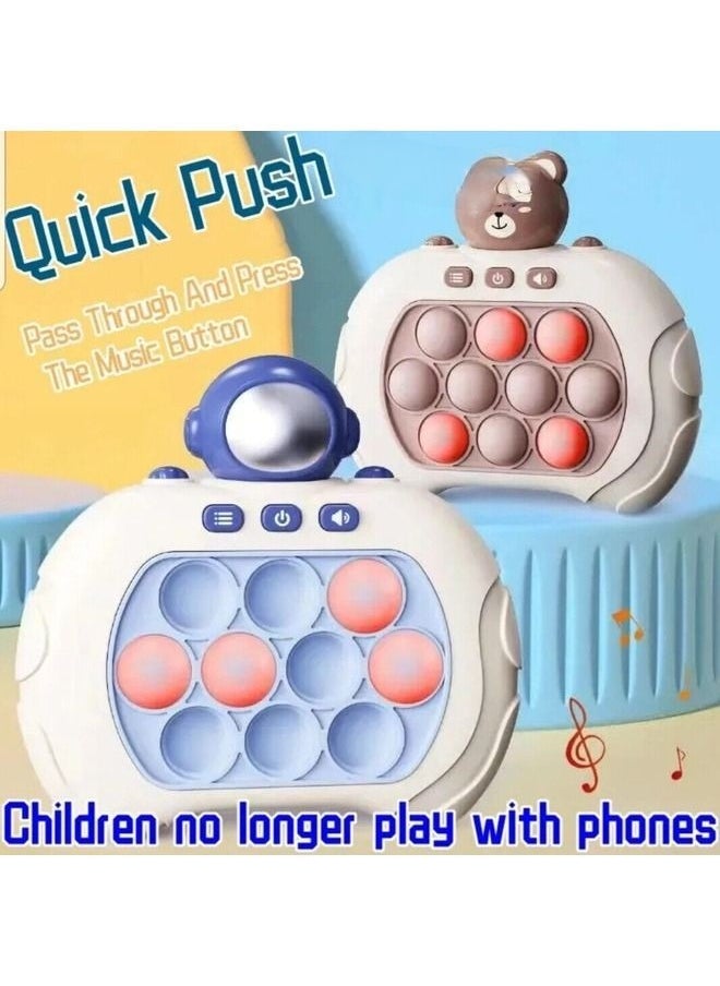 Push Intelligent Game Pop-Up Musical Toy for Kids Fast Speed Electronic Activity Toy with Sound Effects Engaging Fun for Children