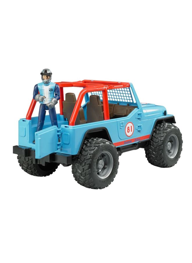 Jeep Cross Country Racer Vehicle Blue 29.5x15x15cm