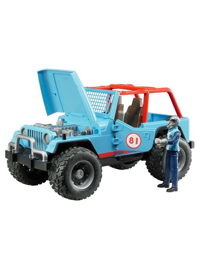 Jeep Cross Country Racer Vehicle Blue 29.5x15x15cm