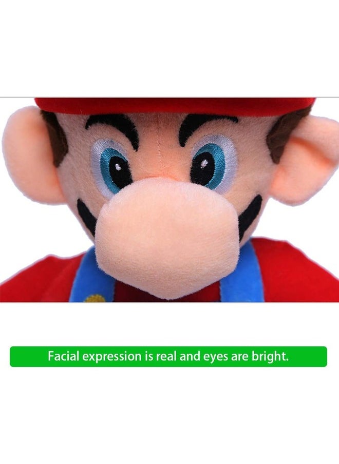 28 cm Super Cute Mario Cartoon Character, Plush Stuffed Soft Toy for Kids