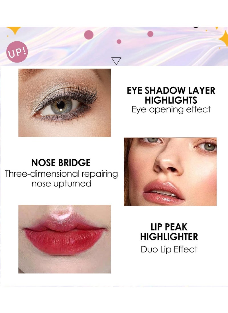 Diamond Shimmer Eyeshadow Long Lasting Lightweight Metals Gloss Sparkling Quick-Drying Eye shadow
