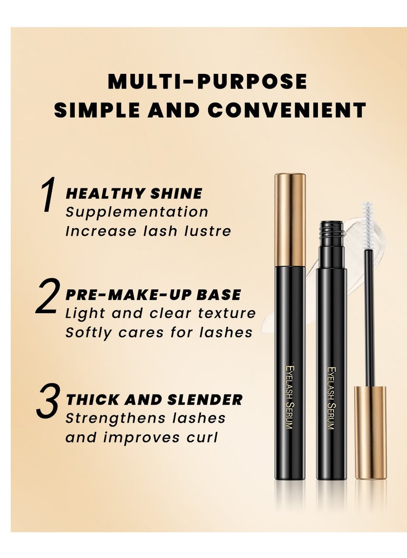 Eyes Makeup Kit with Lash Serum,Liquid Eyeliner,Mascara,2 in 1 Dark and Light Eyebrow Pomade for Eyebrow and Eye Makep, One Set Enough