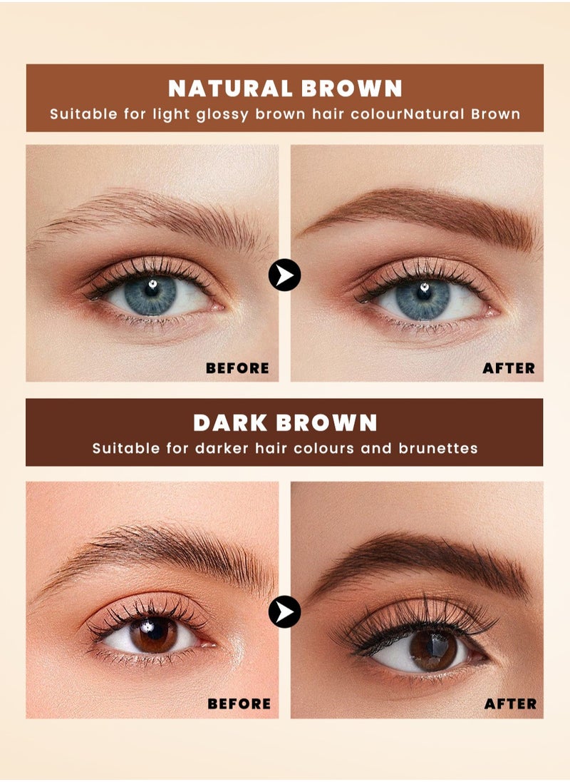 Eyes Makeup Kit with Lash Serum,Liquid Eyeliner,Mascara,2 in 1 Dark and Light Eyebrow Pomade for Eyebrow and Eye Makep, One Set Enough