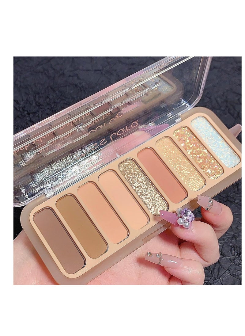 Matte Naked Eyeshadow Palette, Natural Nude Smoky Eye Shadow Palette, Matte Shimmer Glitter, Highly Pigmented Waterproof Long-lasting Sweat Proof Makeup, Beginner Eye Shadow Palette