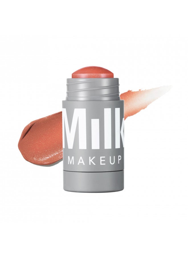 Milk Makeup Lip and Cheek Tint - Pigmented Cream Stick - Natural Vegan Formula - 0.21 Oz (SMIRK - Dusty Rose with Shimmer)