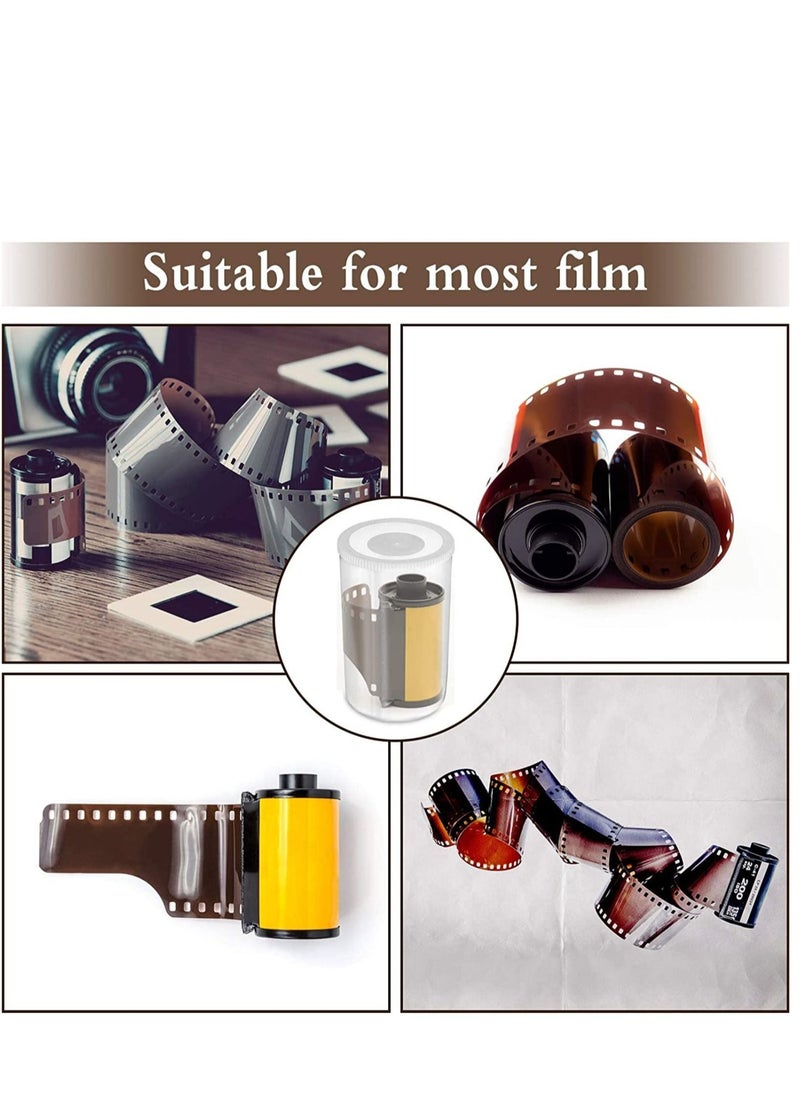 30Pcs Film Canister 35mm Film Cannisters for Science Plastic Film Canister Camera Film Canister with Lids for Scientific Activity Small Accessories Black