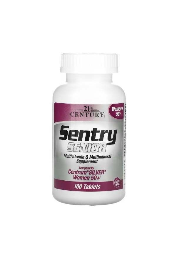 Sentry Senior Multivitamin and Multimineral Supplement Women 50+ 100 Tablets