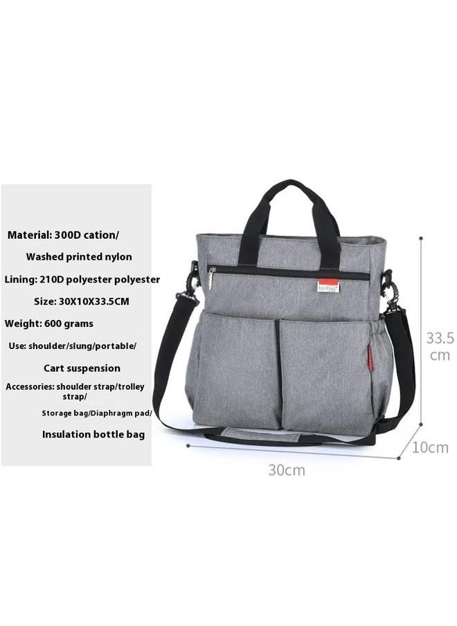Utility Tote Bag for Women, Multi Pockets Shoulder Bag with Zipper, Laptop Handbag for Teacher, Working Women, Nurses，Large Capacity Convertible Water Proof Shoulder Durable Baby Diaper Bag
